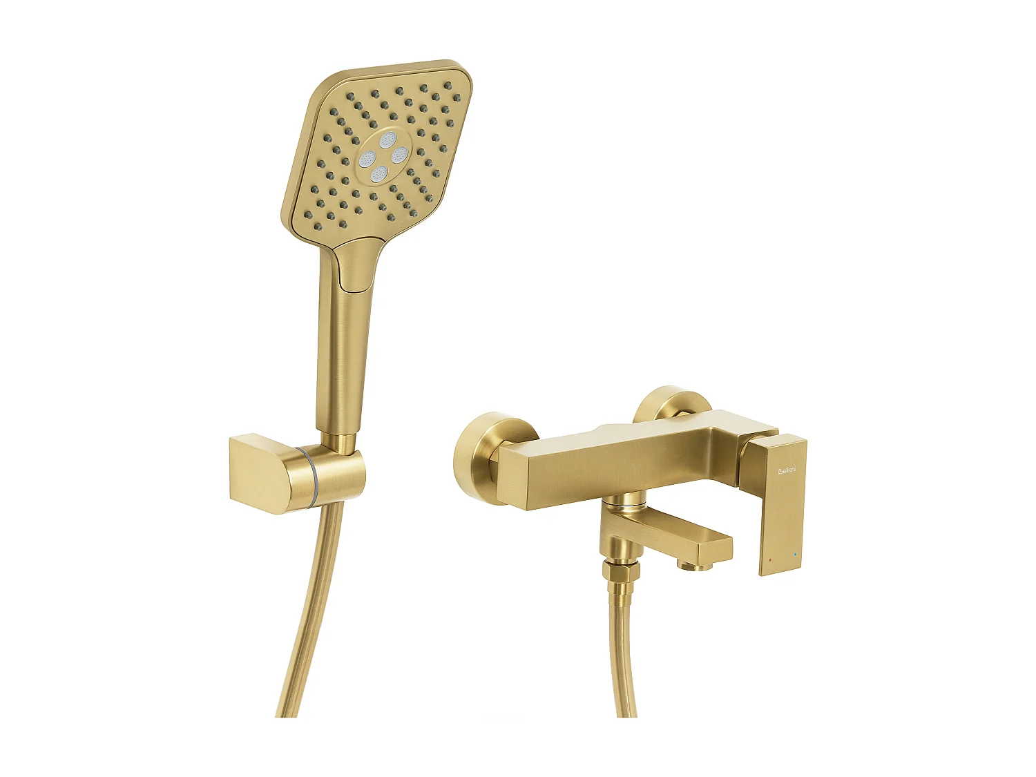 Robinet de douche mural TARAPOTO Doré