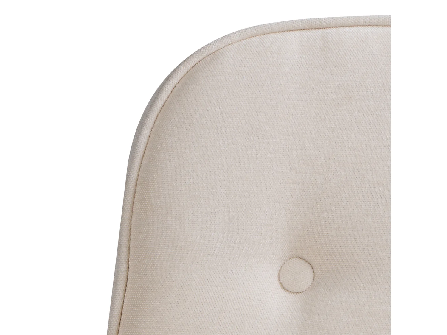 Chaise de bureau PARAMUS Tissu Blanc cassé