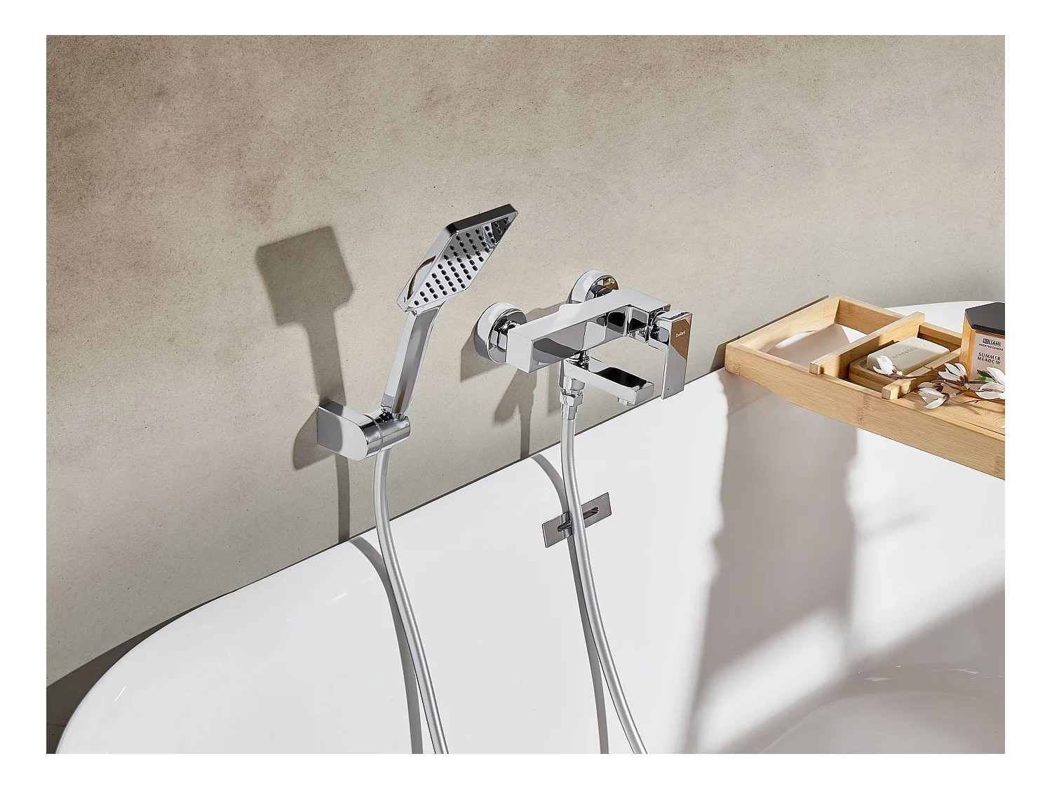 Robinet de douche mural BALNEARIO Argenté