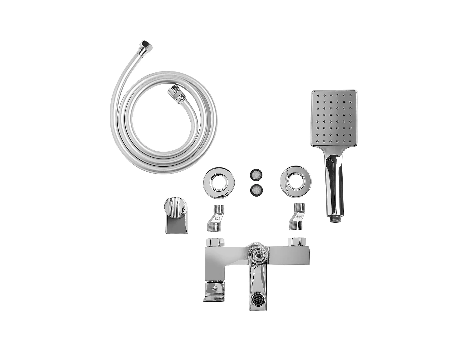 Robinet de douche mural BALNEARIO Argenté