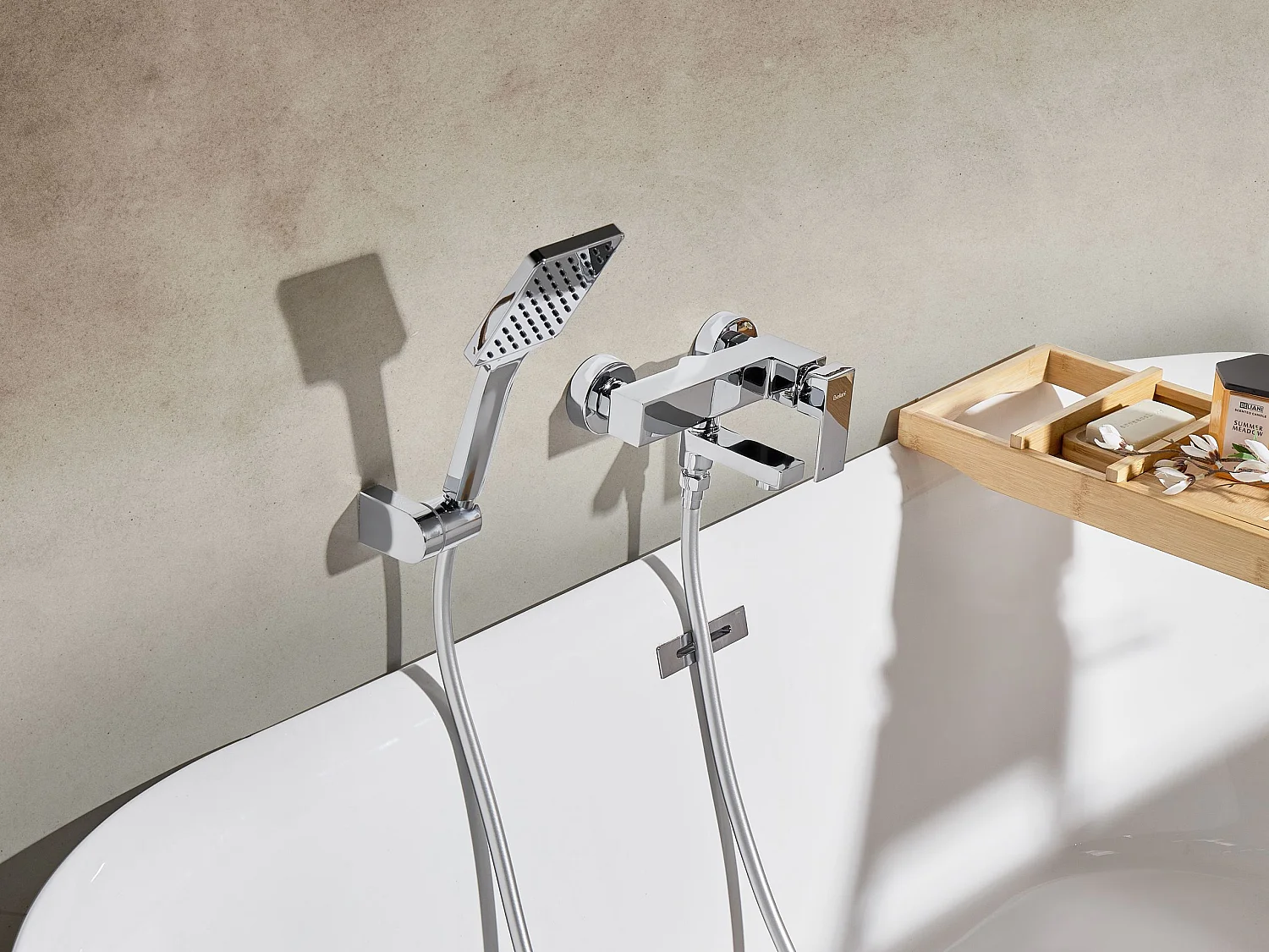 Robinet de douche mural BALNEARIO Argenté