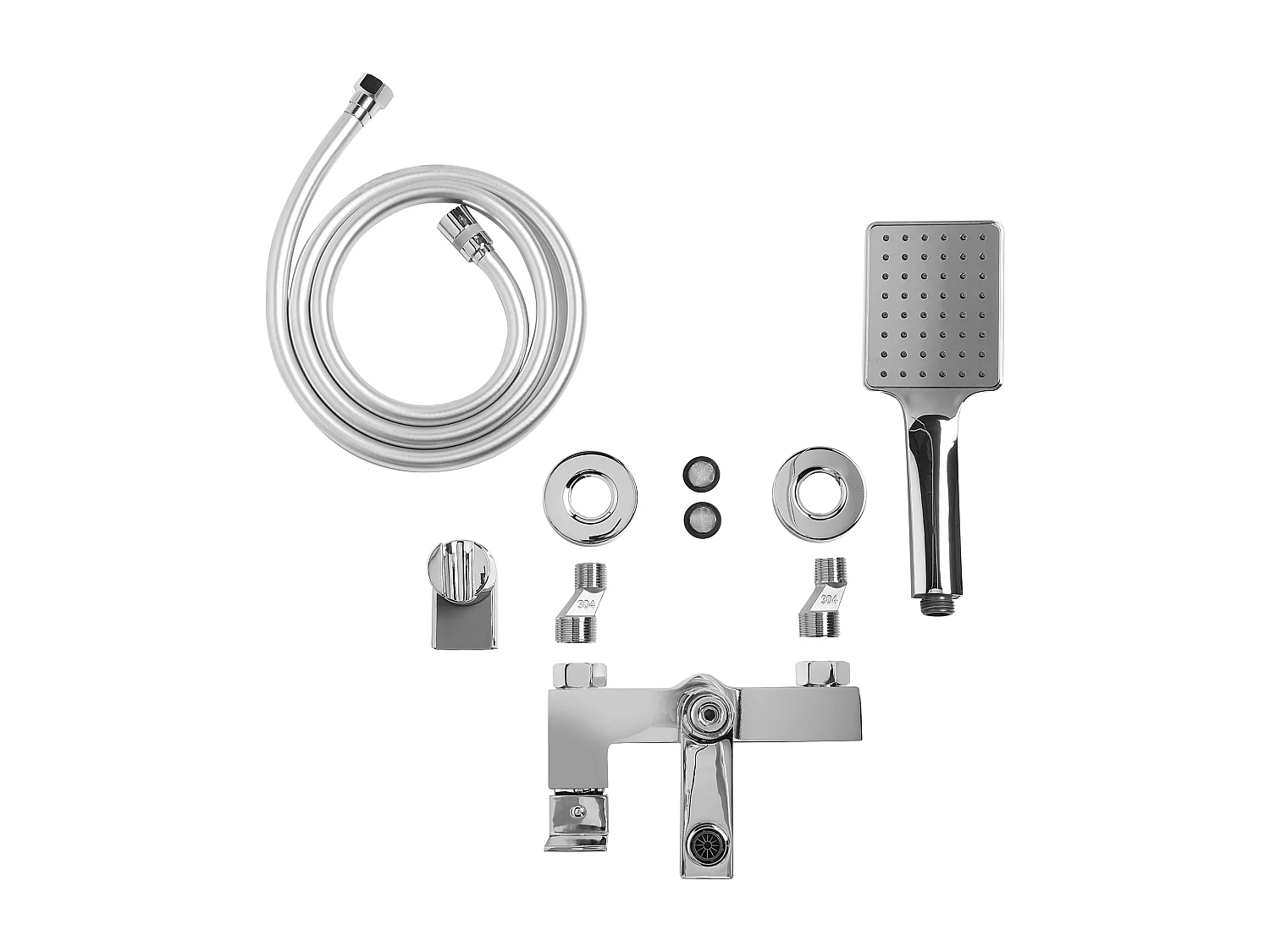 Robinet de douche mural BALNEARIO Argenté