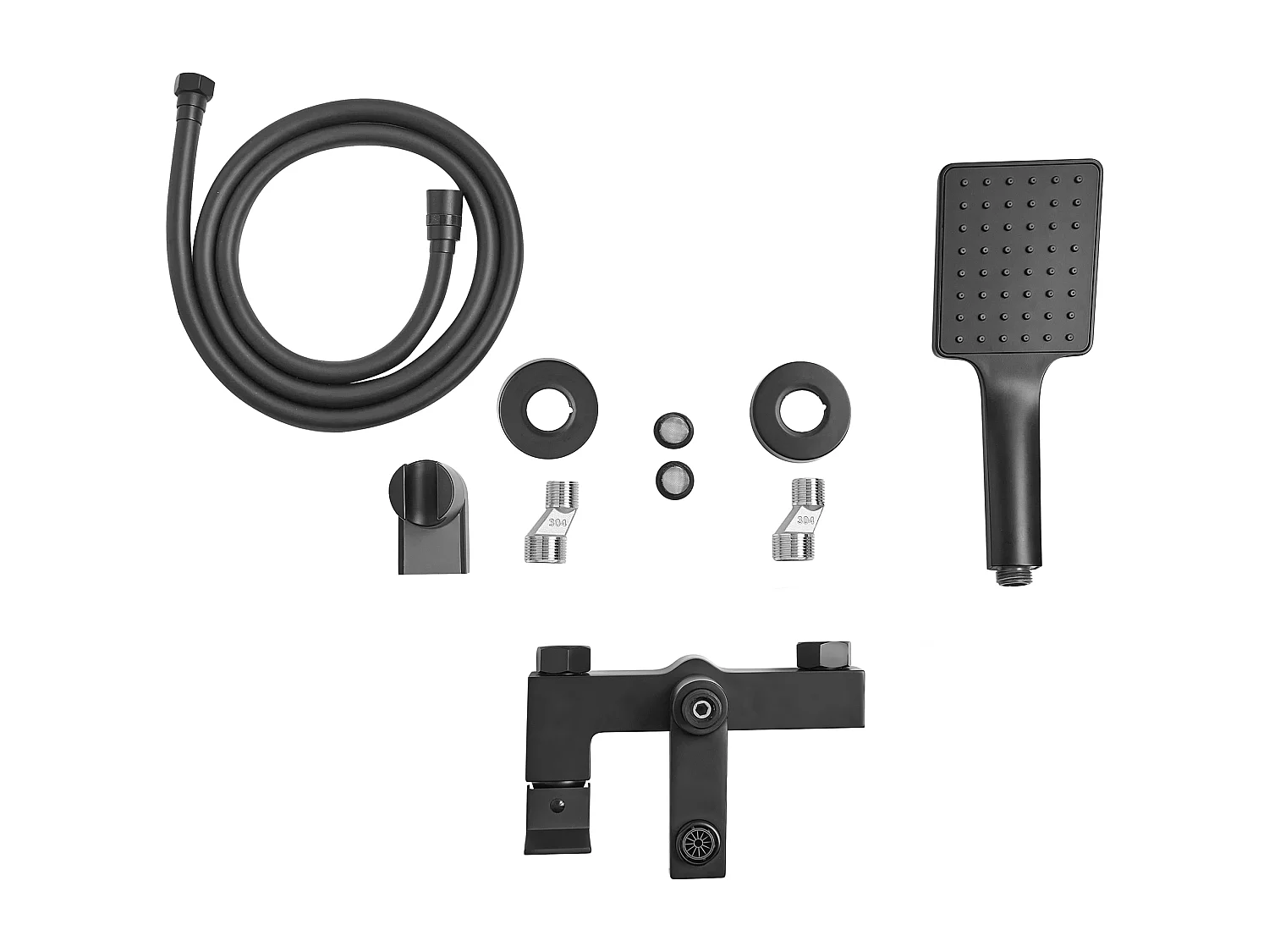 Robinet de douche mural BALNEARIO Noir