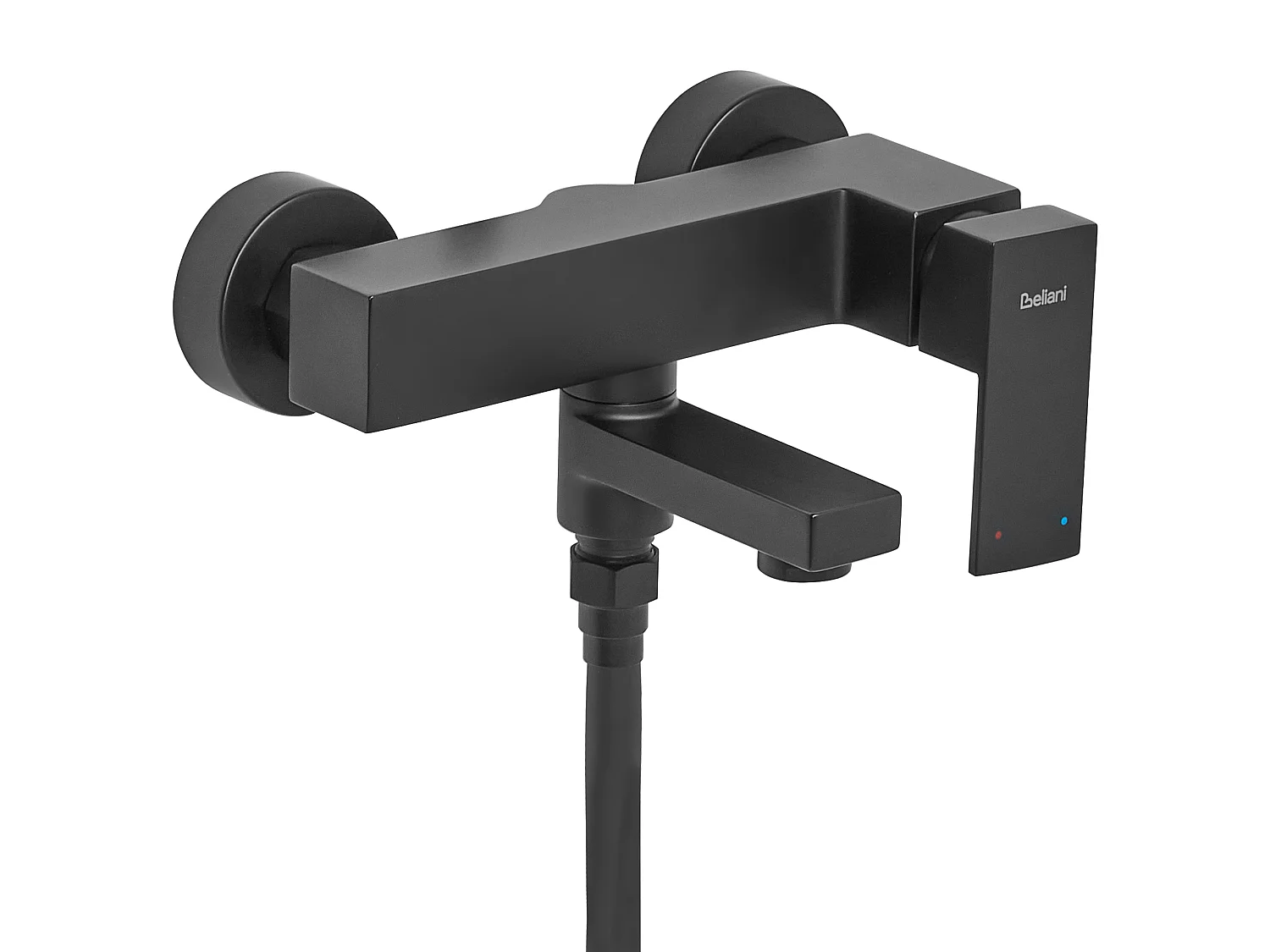 Wall Mounted Bath Shower Mixer Tap BALNEARIO Black