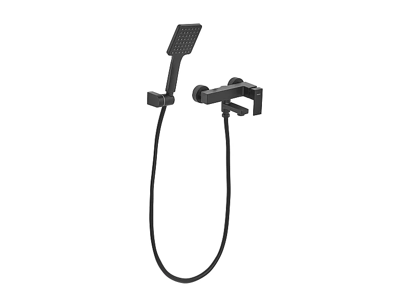 Robinet de douche mural BALNEARIO Noir