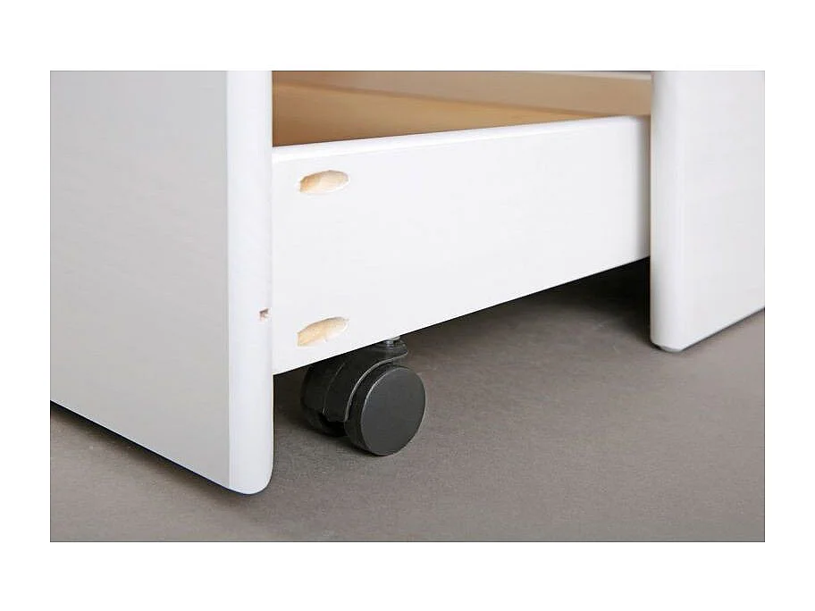 Lit Banquette en Bois 4 Tiroirs "Max" 90x200cm Blanc