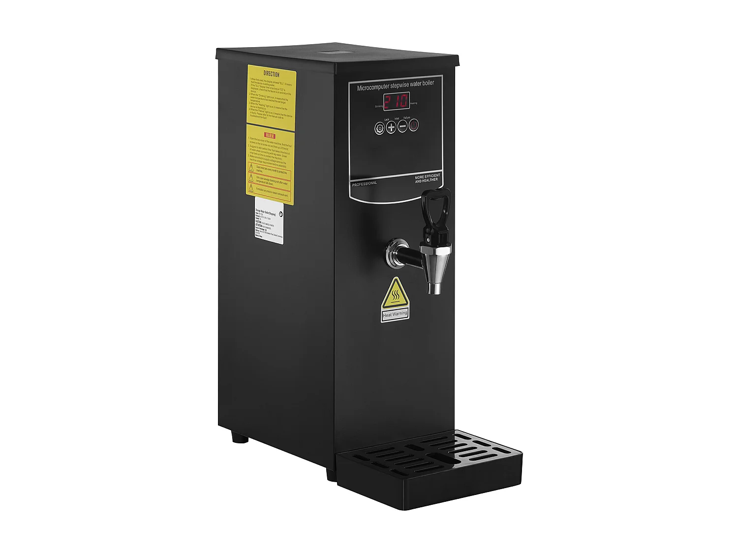 Fontaine à Eau SucceBuy Chauffe-eau commercial SucceBuy, 2500 W, débit 50 L/H, 10 L, pour restaurants et bureaux, 187 x 247 x 496 mm, 4,7 kg