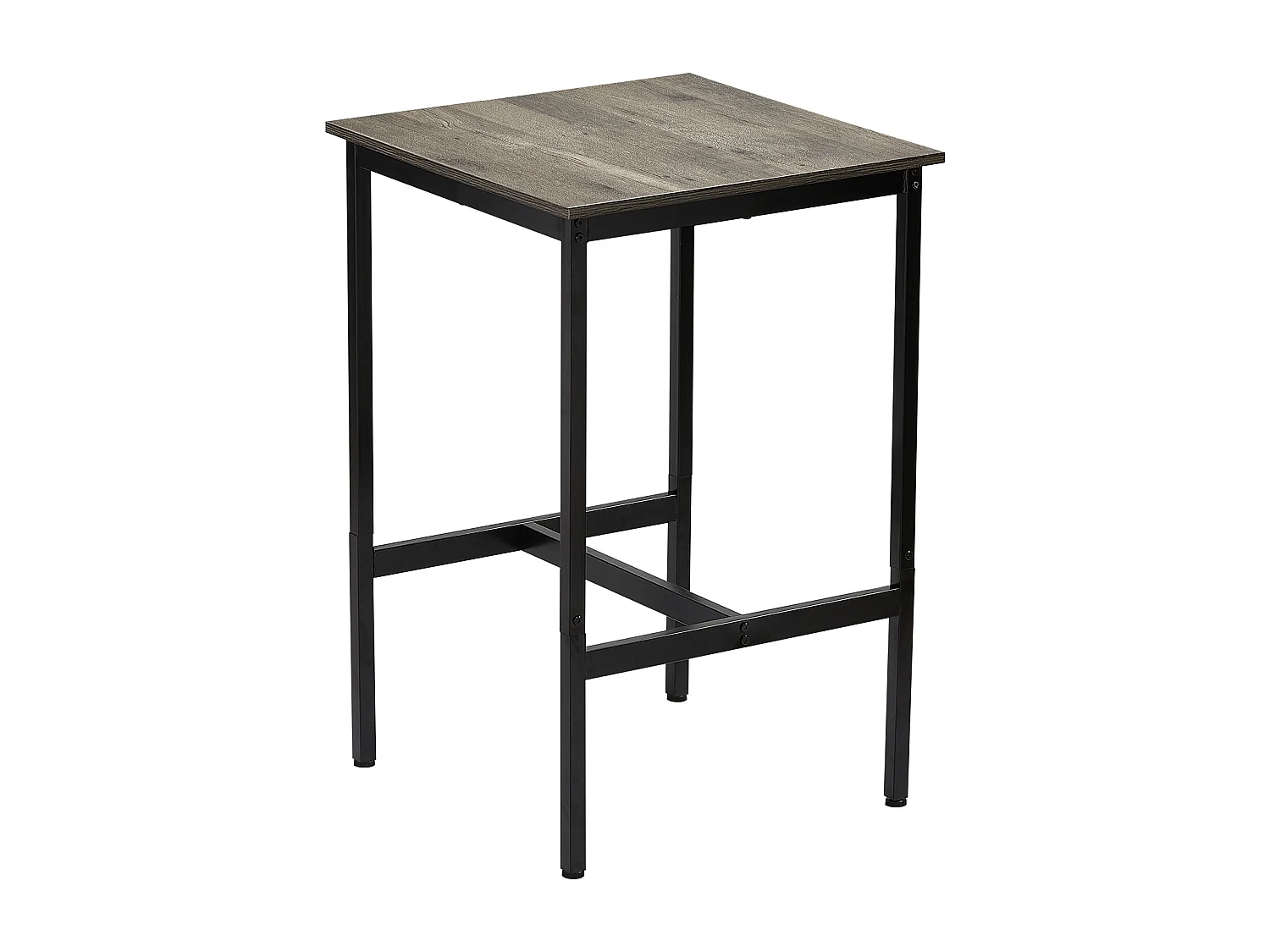 Table de Bar SucceBuy, 61 x 61 x 91,4 cm, Table de Pub Haute avec Cadre en Métal Robuste, Bureau Haut de Bar à Cocktails Étroit et Long, pour Cuisine, Salon