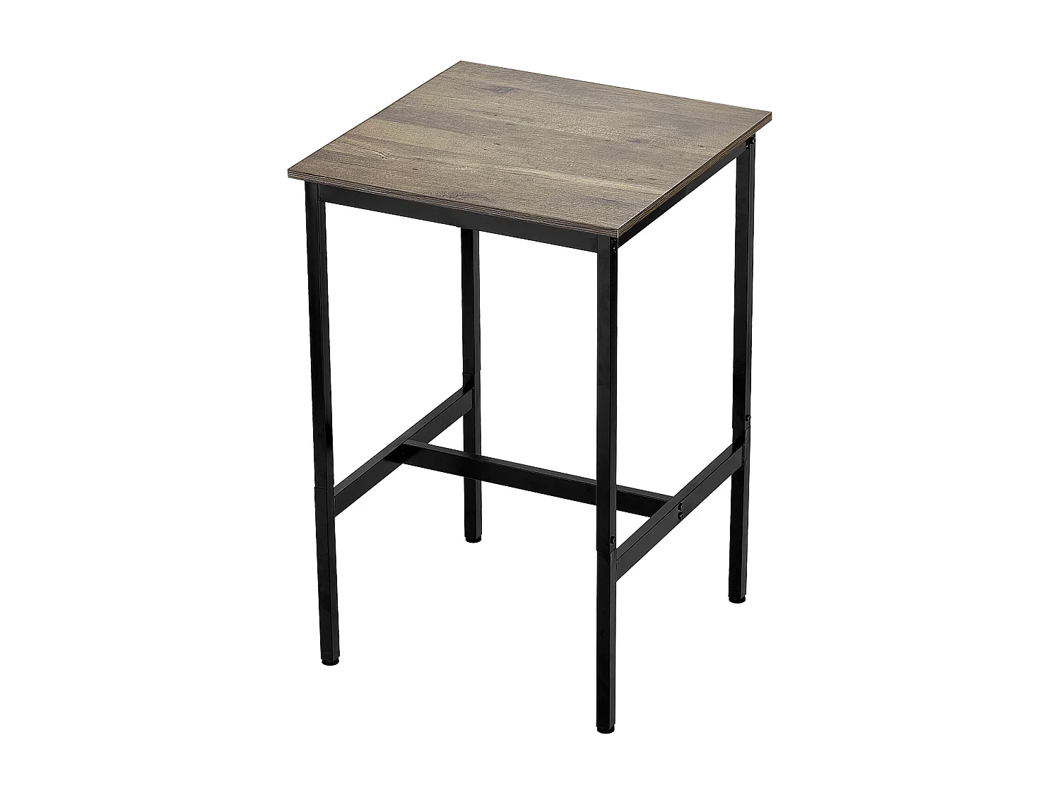 Table de Bar SucceBuy, 61 x 61 x 91,4 cm, Table de Pub Haute avec Cadre en Métal Robuste, Bureau Haut de Bar à Cocktails Étroit et Long, pour Cuisine, Salon