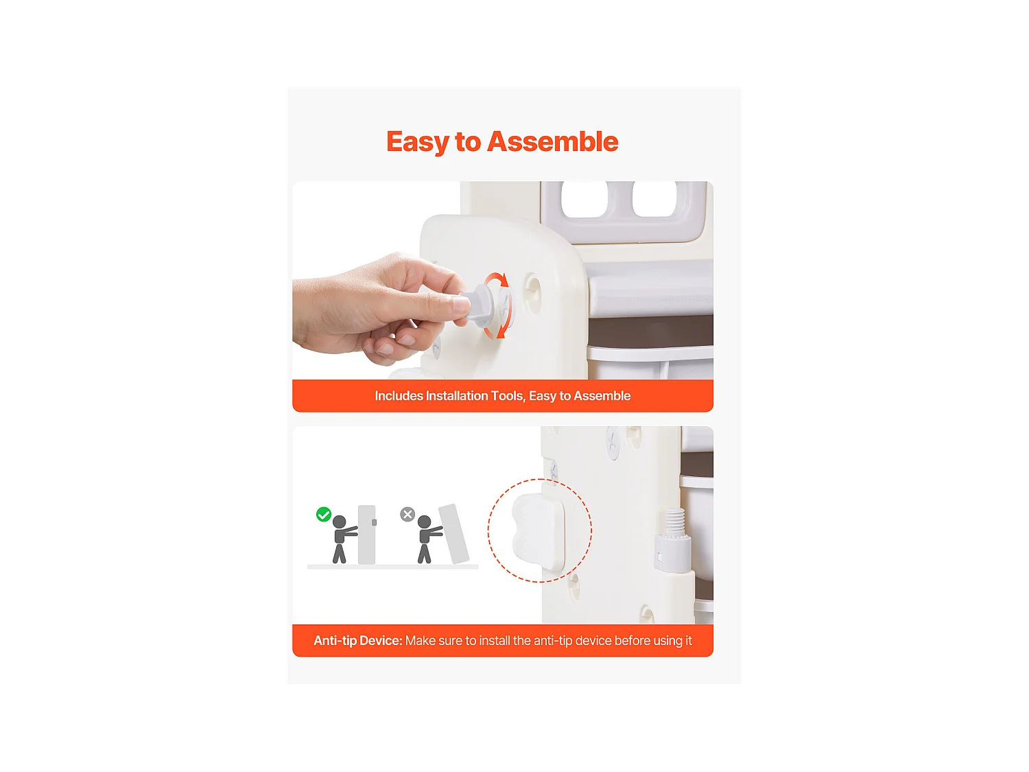 Meuble de Rangement Jouets Enfant SucceBuy, avec Bibliothèque et Planche à Dessin, à 4 Niveaux avec 10 Bacs en Plastique Amovibles, pour Crèche