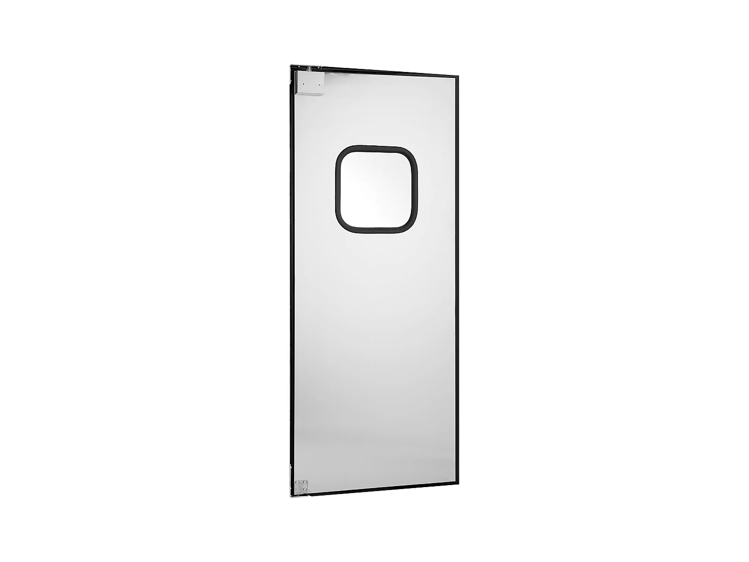 Porte Battante SucceBuy en Acier Inoxydable, à Panneau Simple pour Ouverture de Porte 91x213 cm, Facile à Installer, Fonctionnement Fluide et Silencieux