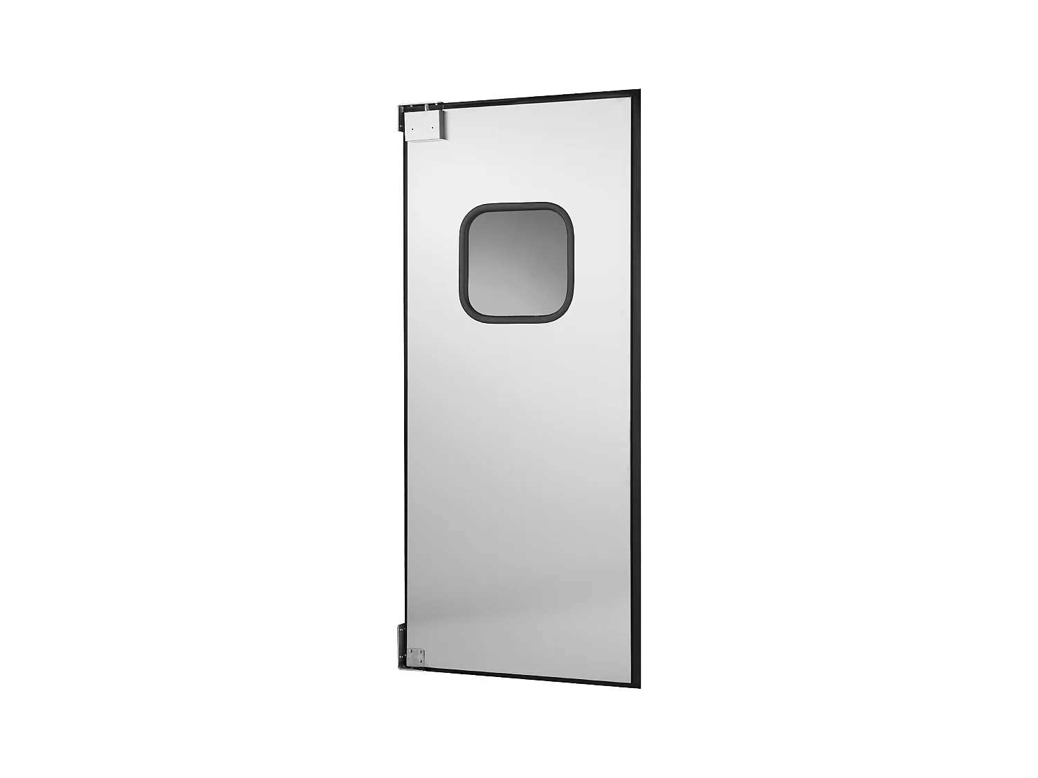 Porte Battante SucceBuy en Acier Inoxydable, à Panneau Simple pour Ouverture de Porte 91x213 cm, Facile à Installer, Fonctionnement Fluide et Silencieux