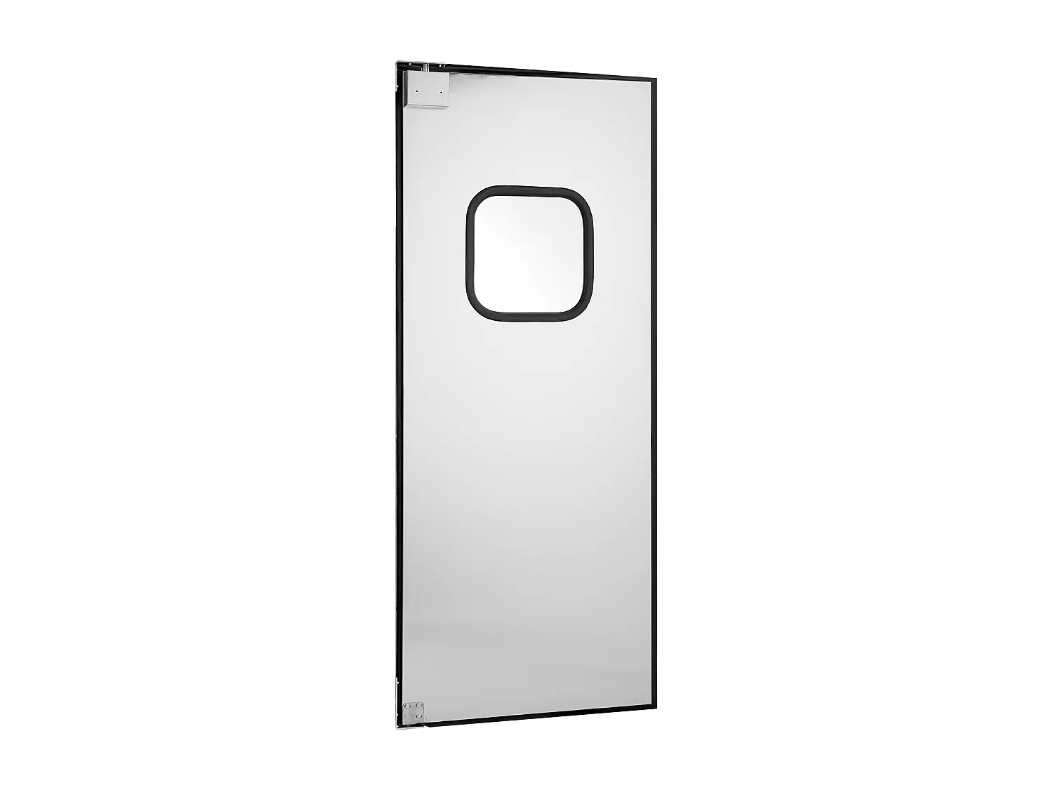 Porte Battante SucceBuy en Acier Inoxydable, à Panneau Simple pour Ouverture de Porte 91x213 cm, Facile à Installer, Fonctionnement Fluide et Silencieux