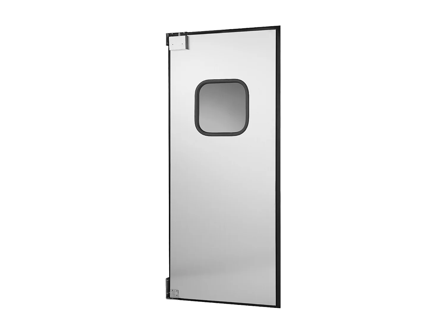 Porte Battante SucceBuy en Acier Inoxydable, à Panneau Simple pour Ouverture de Porte 91x213 cm, Facile à Installer, Fonctionnement Fluide et Silencieux
