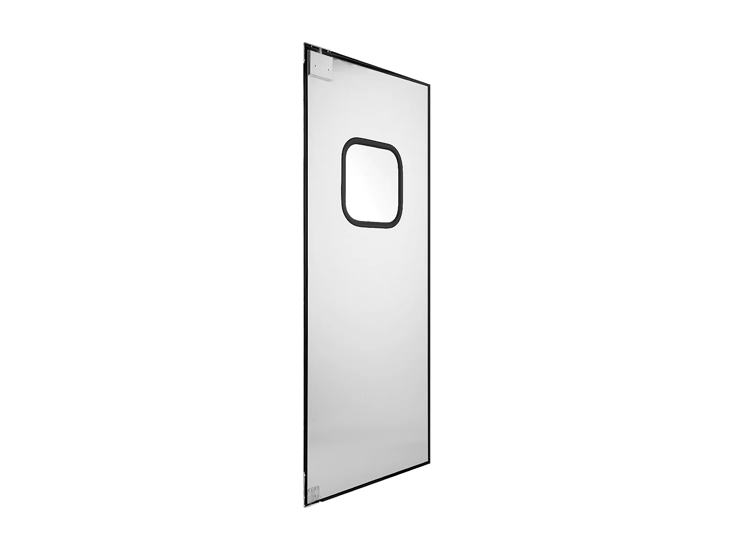 Porte Battante SucceBuy en Acier Inoxydable, à Panneau Simple pour Ouverture de Porte 91x213 cm, Facile à Installer, Fonctionnement Fluide et Silencieux