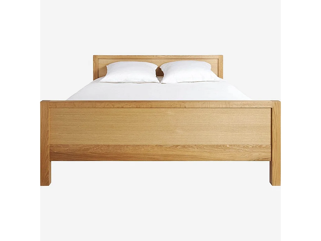 Habitat - Lit  160 x 200 cm en chêne massif - Naturel - Hanita