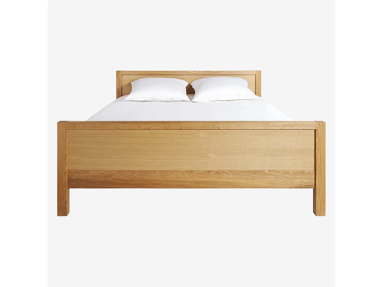 Habitat - Lit  160 x 200 cm en chêne massif - Naturel - Hanita