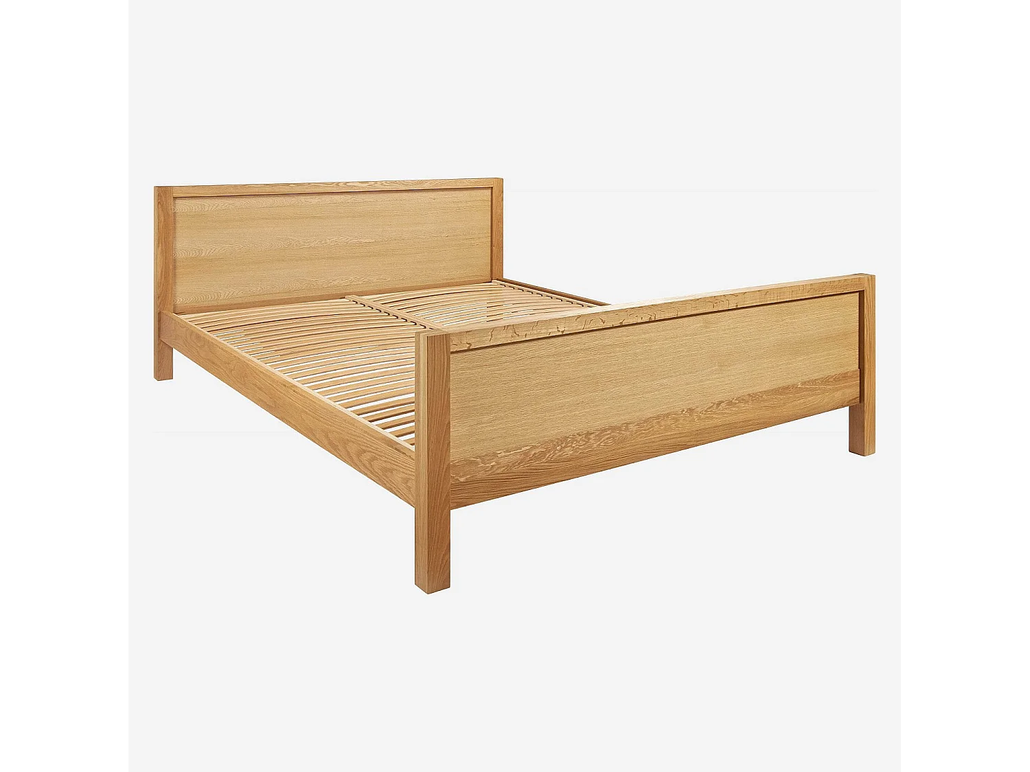 Habitat - Lit  160 x 200 cm en chêne massif - Naturel - Hanita