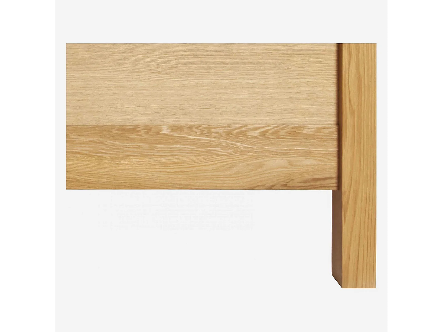 Habitat - Lit  160 x 200 cm en chêne massif - Naturel - Hanita