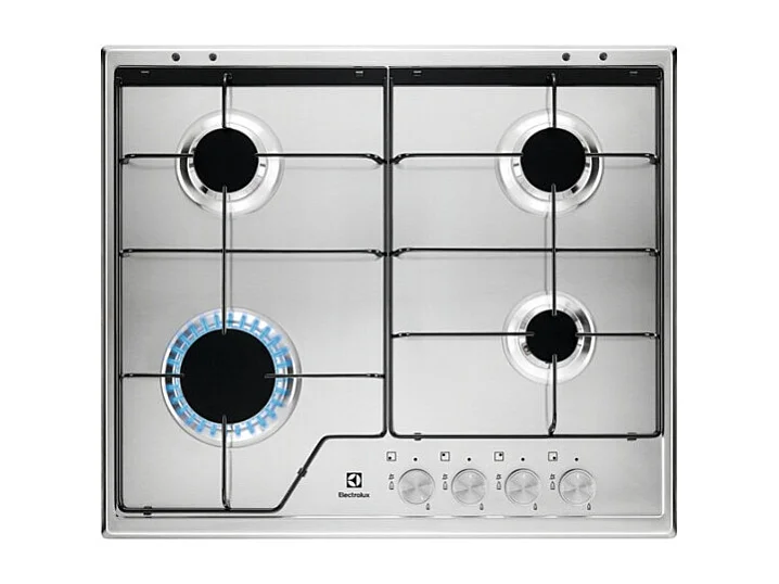 Plaque gaz Electrolux KGS6424SX Inox 60 cm