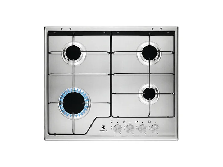 Plaque gaz Electrolux KGS6424SX Inox 60 cm