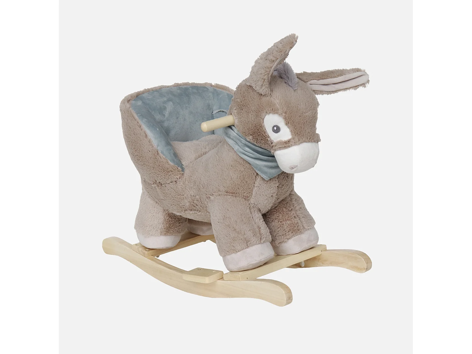 Burro balancín para niños blanco