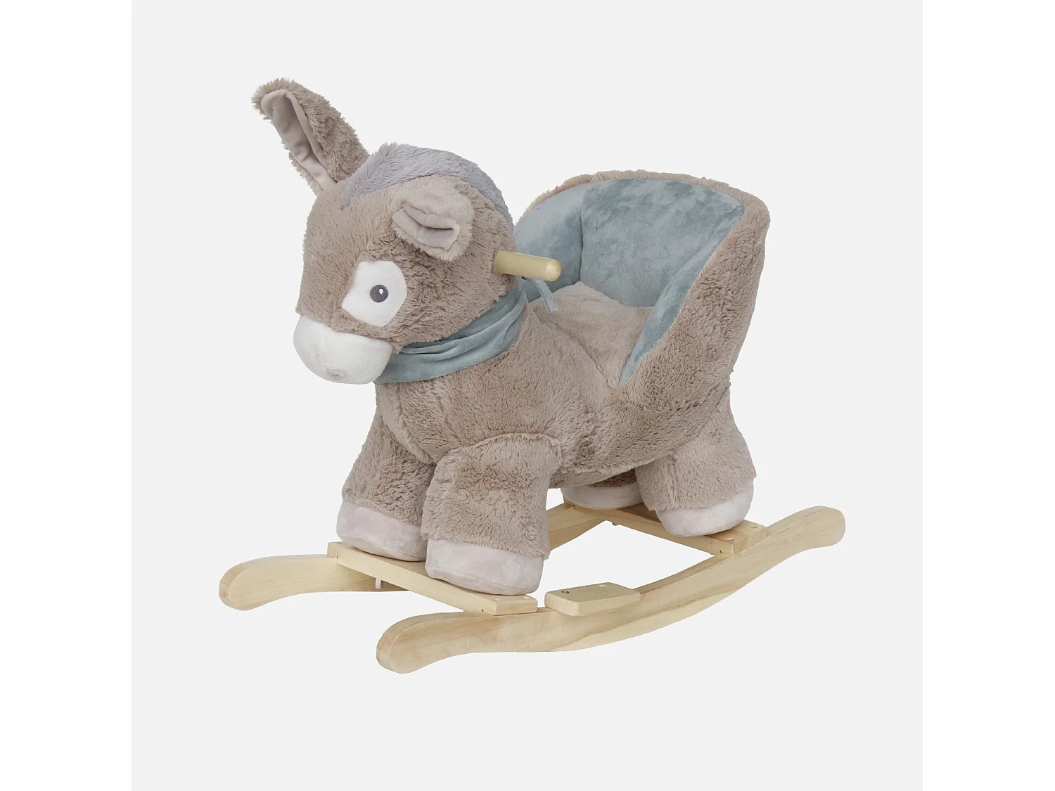 Burro balancín para niños blanco