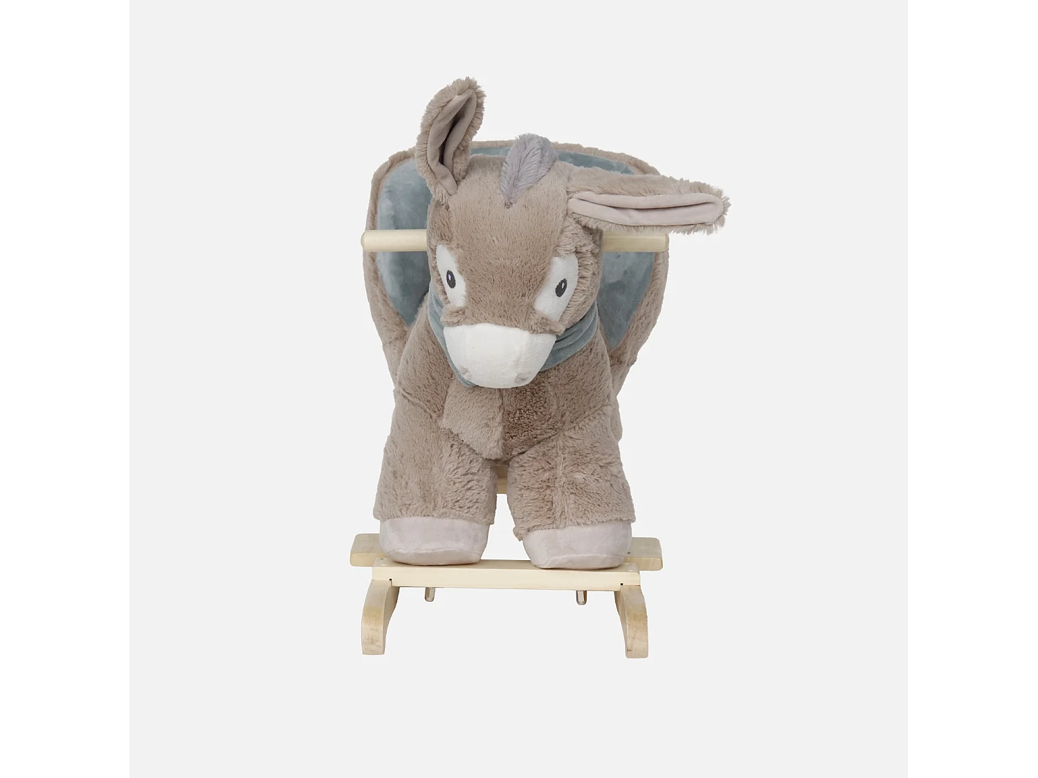 Burro balancín para niños blanco
