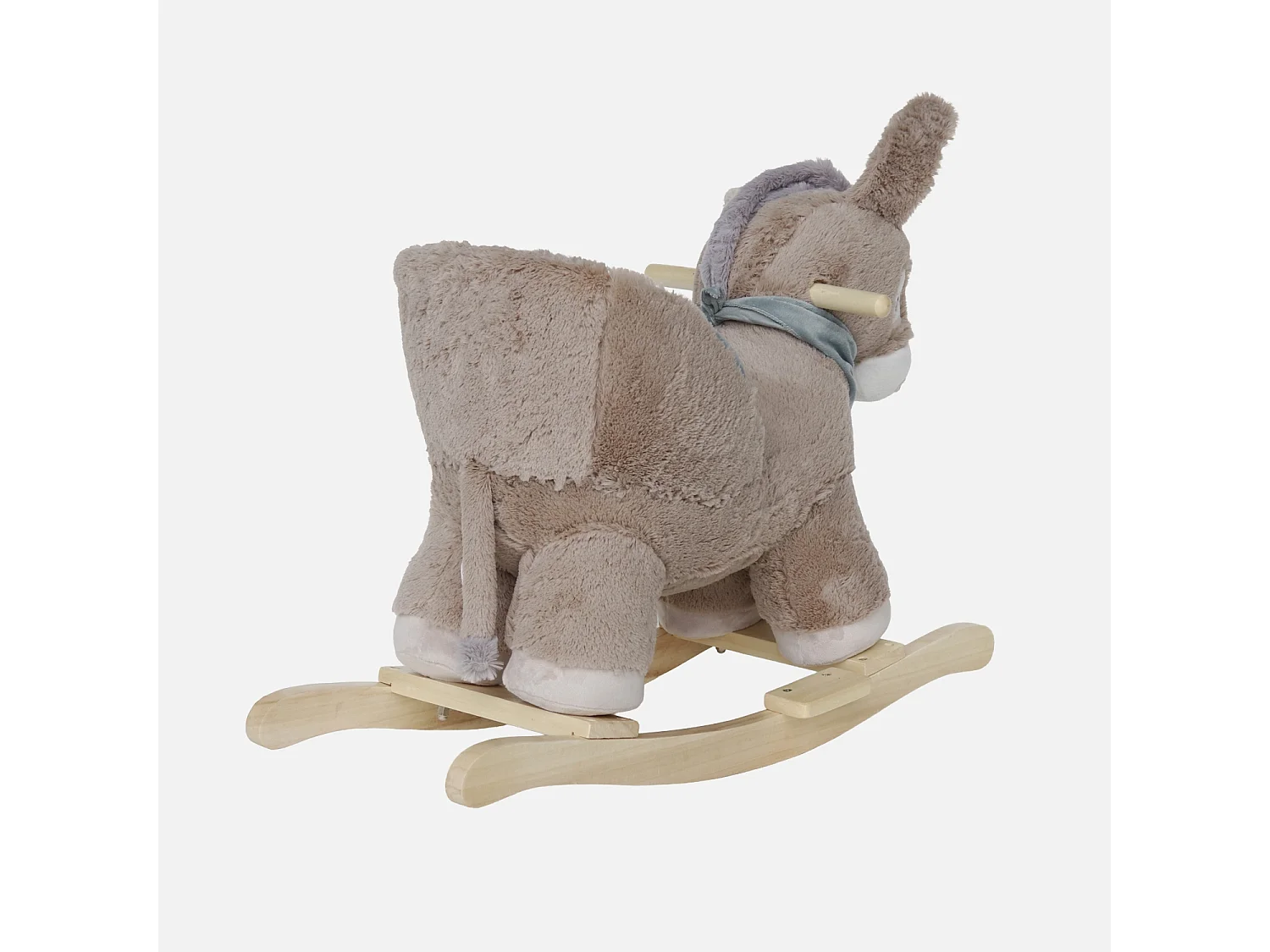 Burro balancín para niños blanco