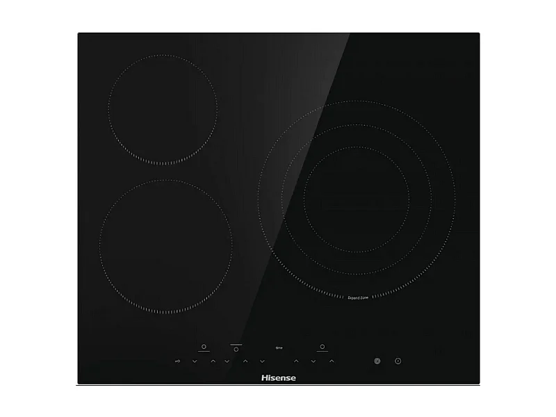 Hisense Table de cuisson vitrocéramique 60cm 3 feux 5700w noir - E6332BSCE