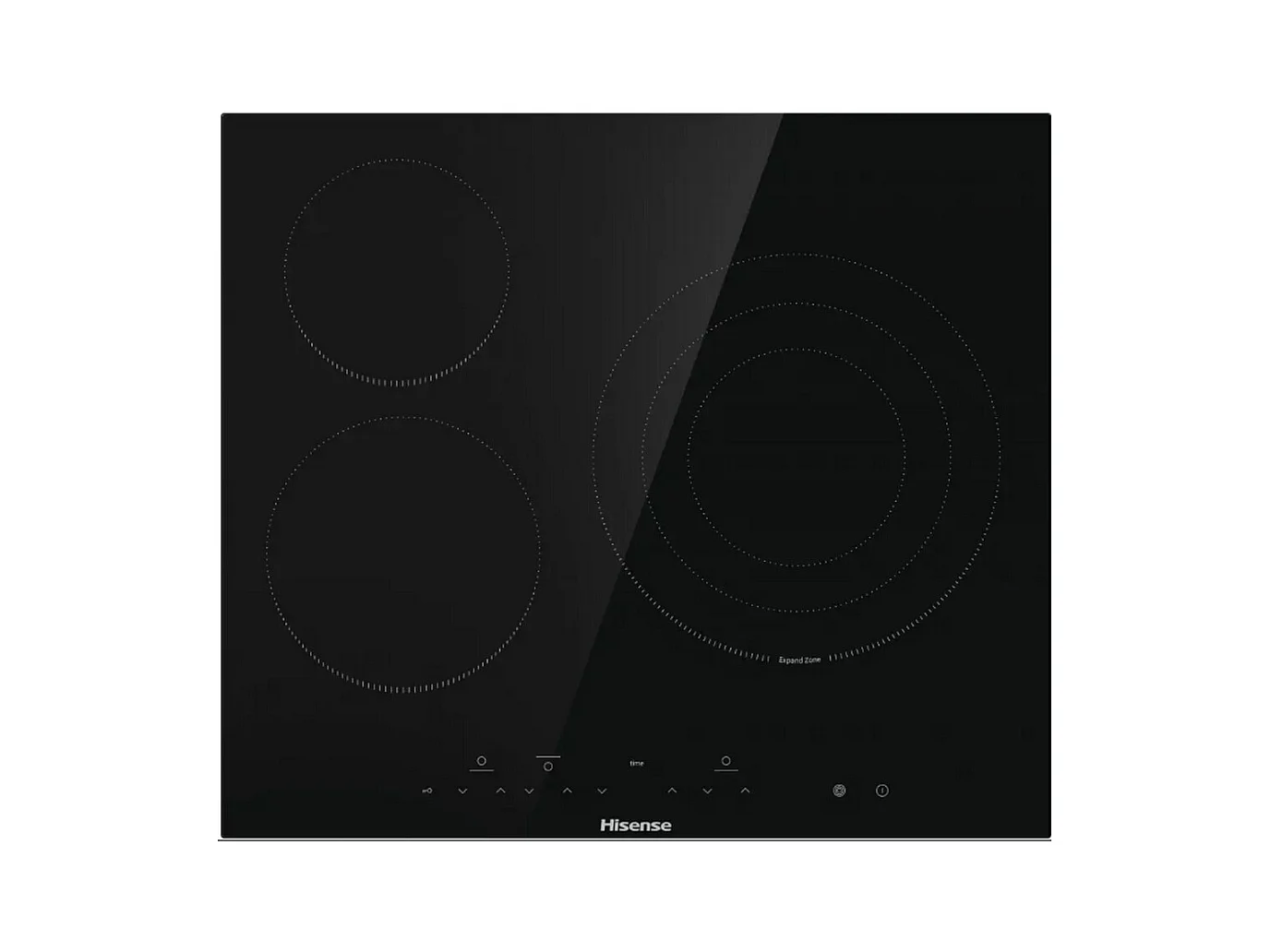 Hisense Table de cuisson vitrocéramique 60cm 3 feux 5700w noir - E6332BSCE