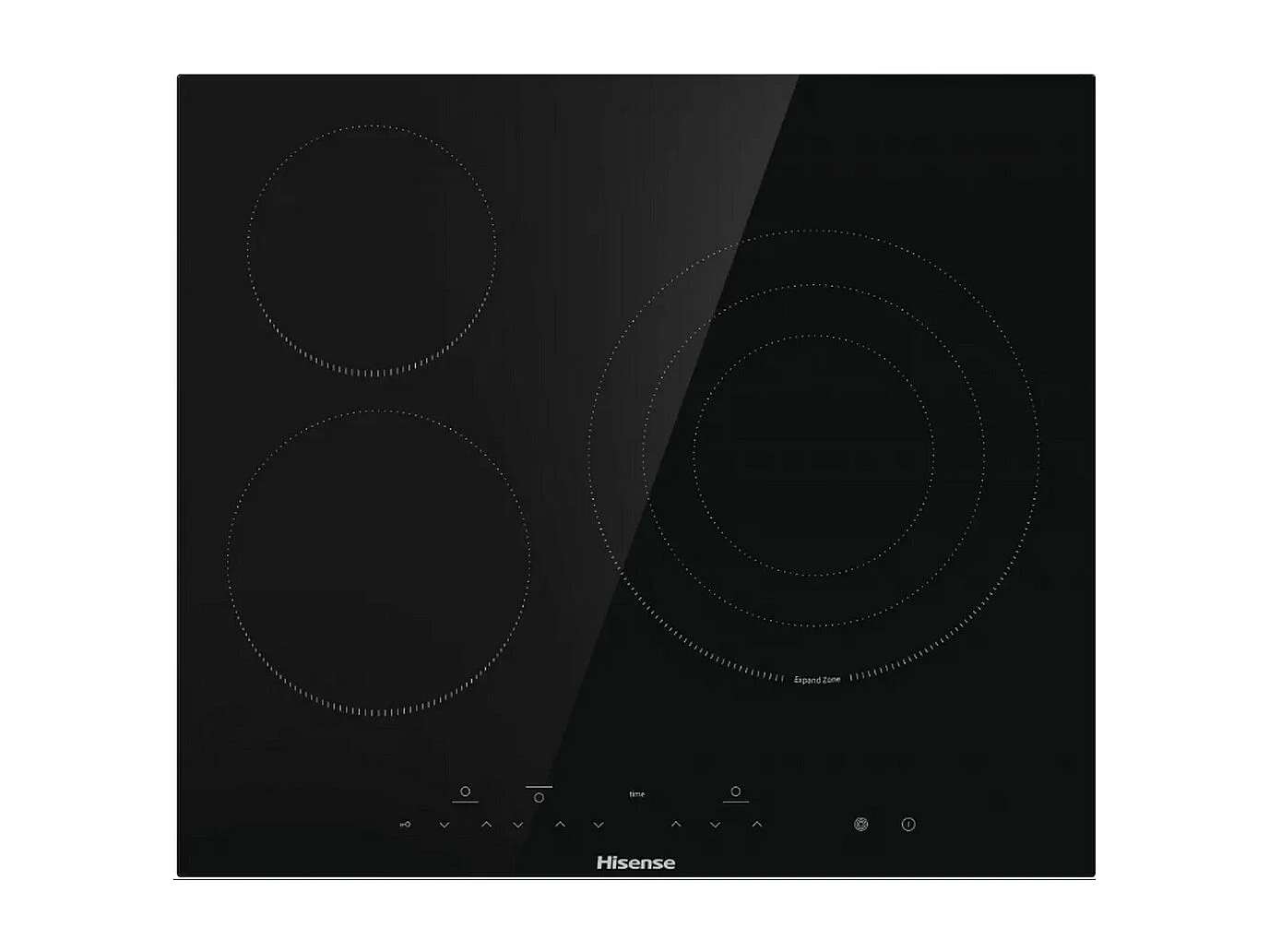 Hisense Table de cuisson vitrocéramique 60cm 3 feux 5700w noir - E6332BSCE