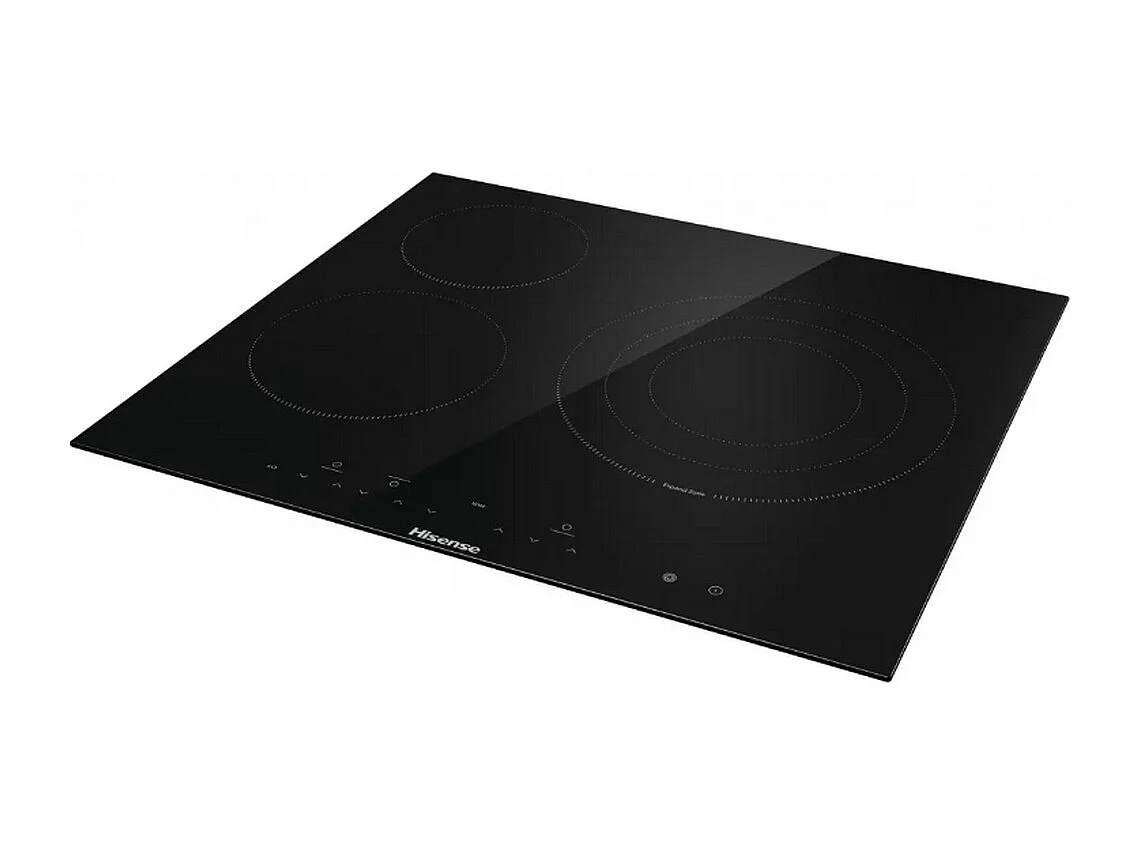 Hisense Table de cuisson vitrocéramique 60cm 3 feux 5700w noir - E6332BSCE