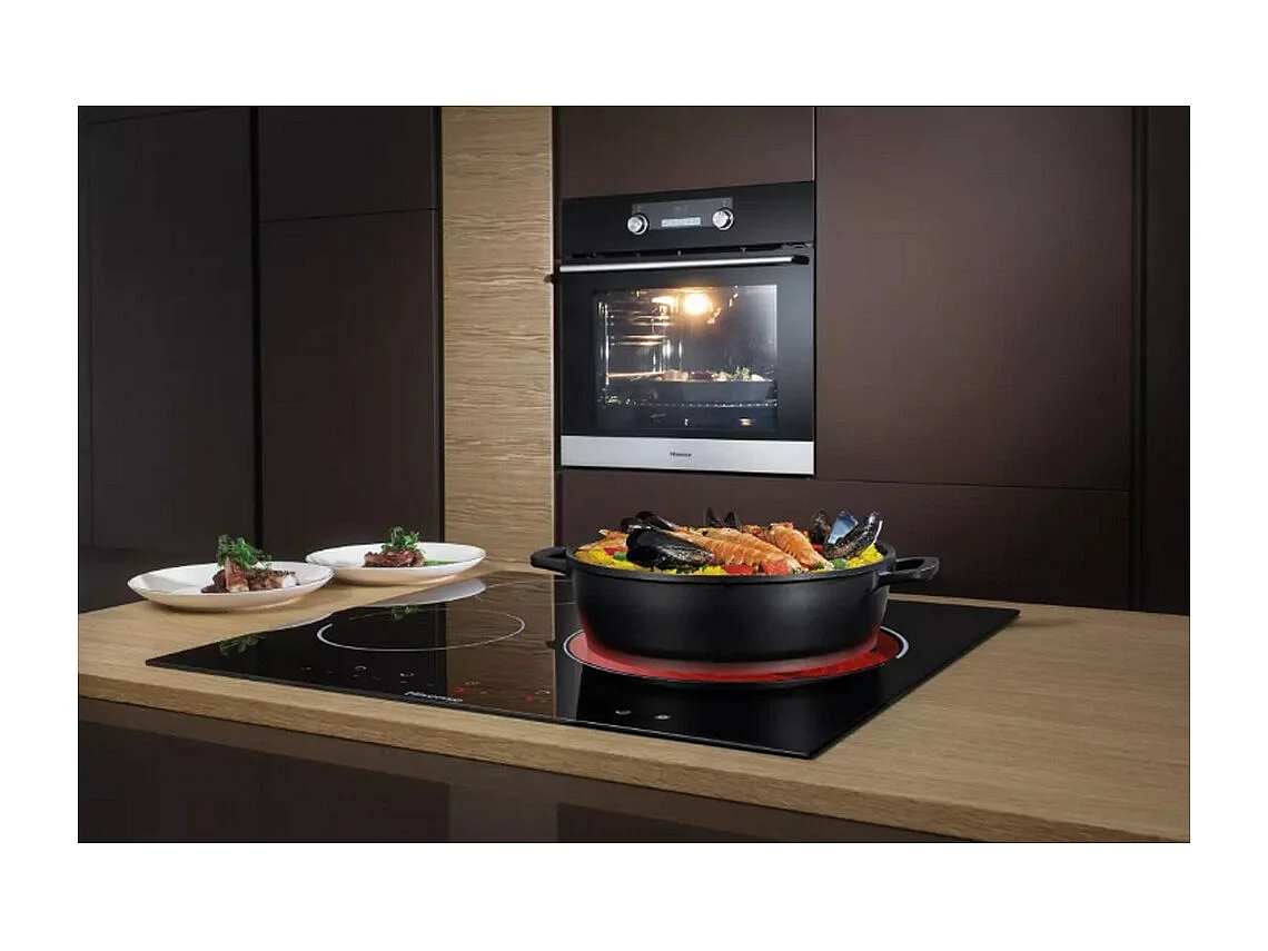 Hisense Table de cuisson vitrocéramique 60cm 3 feux 5700w noir - E6332BSCE