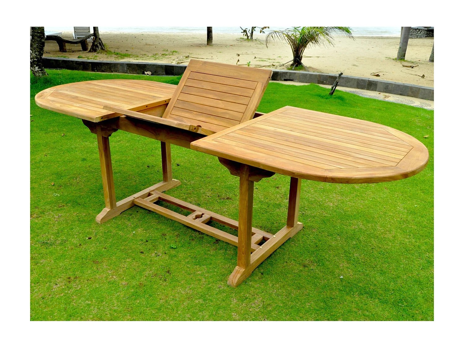 Table ovale + 10 chaises KAJANG