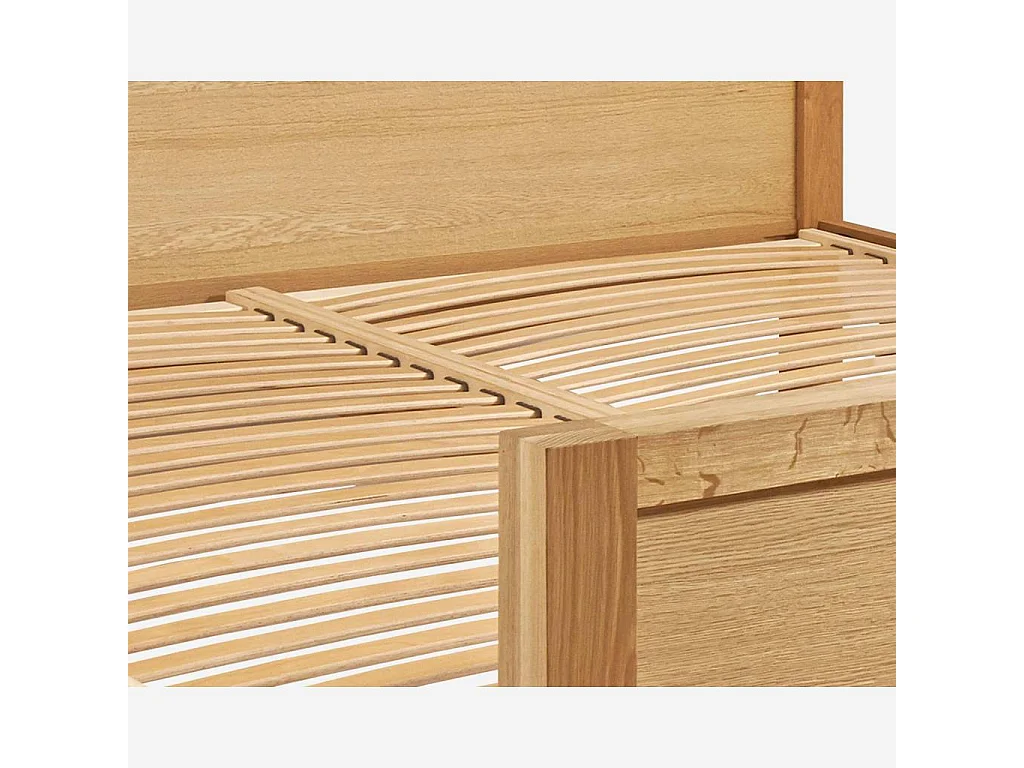 Habitat - Lit 180 x 200 cm en chêne massif - Naturel - Hanita