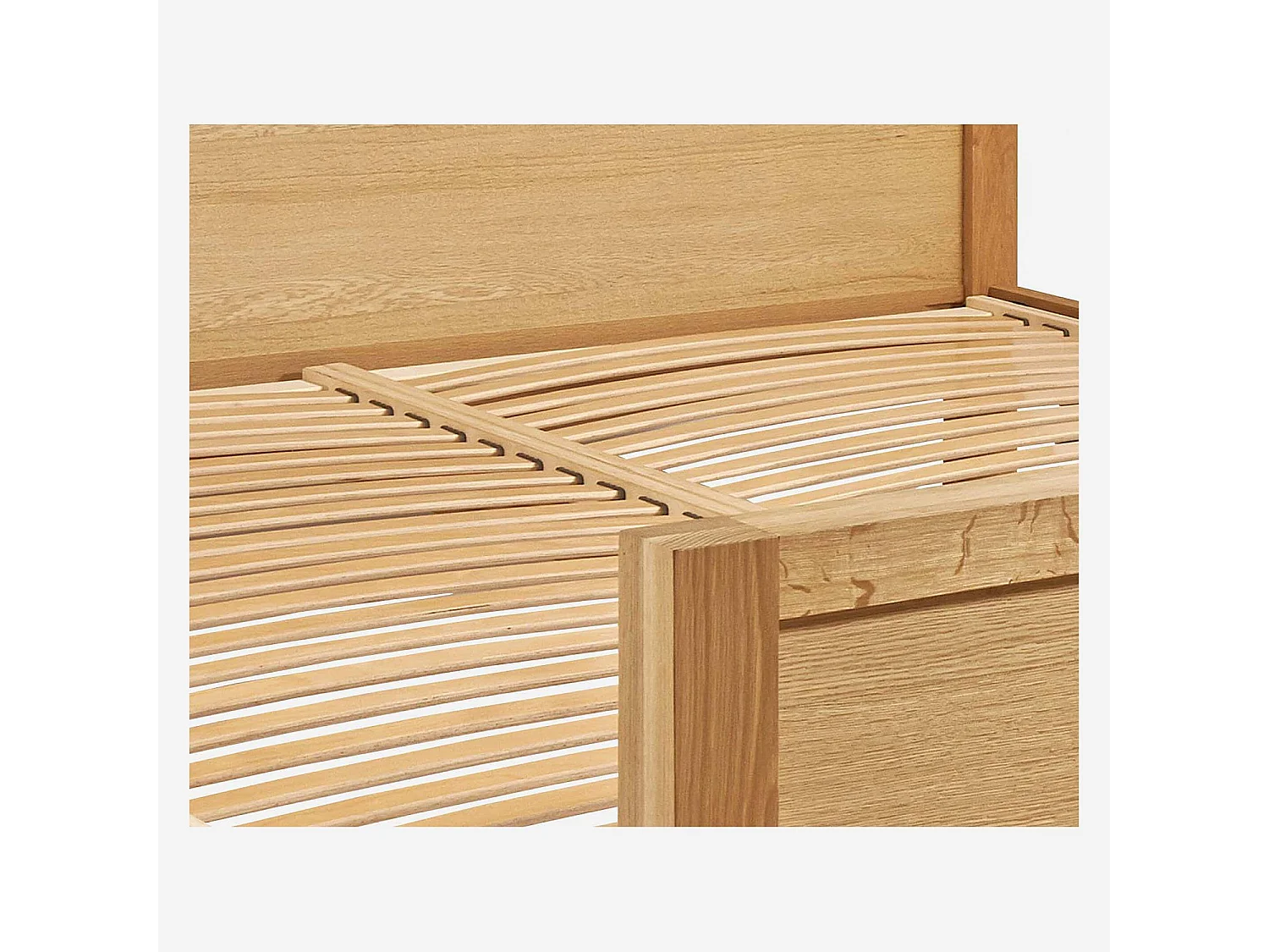 Habitat - Lit 180 x 200 cm en chêne massif - Naturel - Hanita