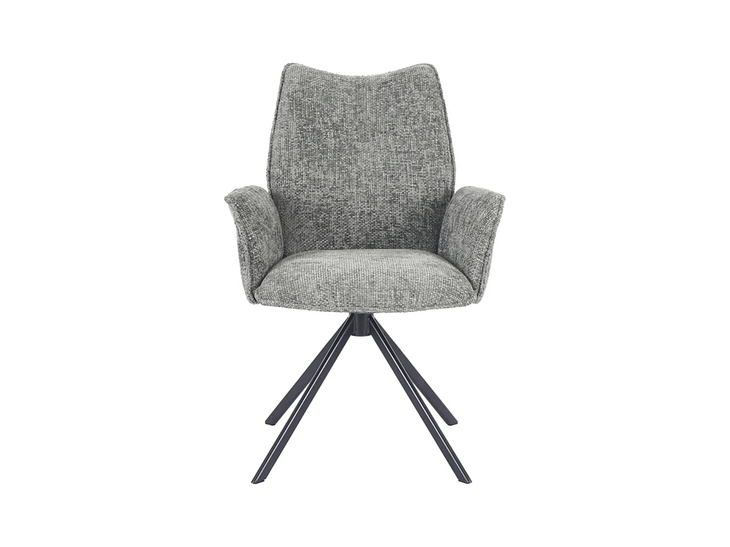 Pack de 2 sillas de comedor u oficina de 93x63x62 cm giratorias de tela en musgo Andrea