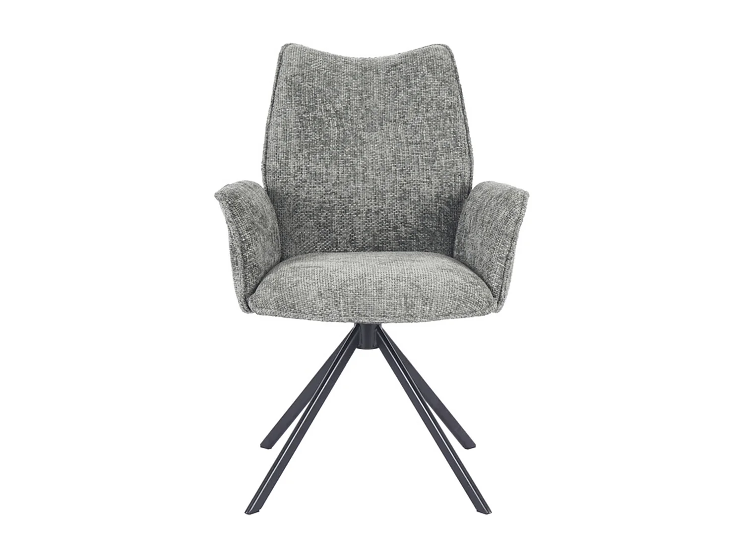 Pack de 2 sillas de comedor u oficina de 93x63x62 cm giratorias de tela en musgo Andrea