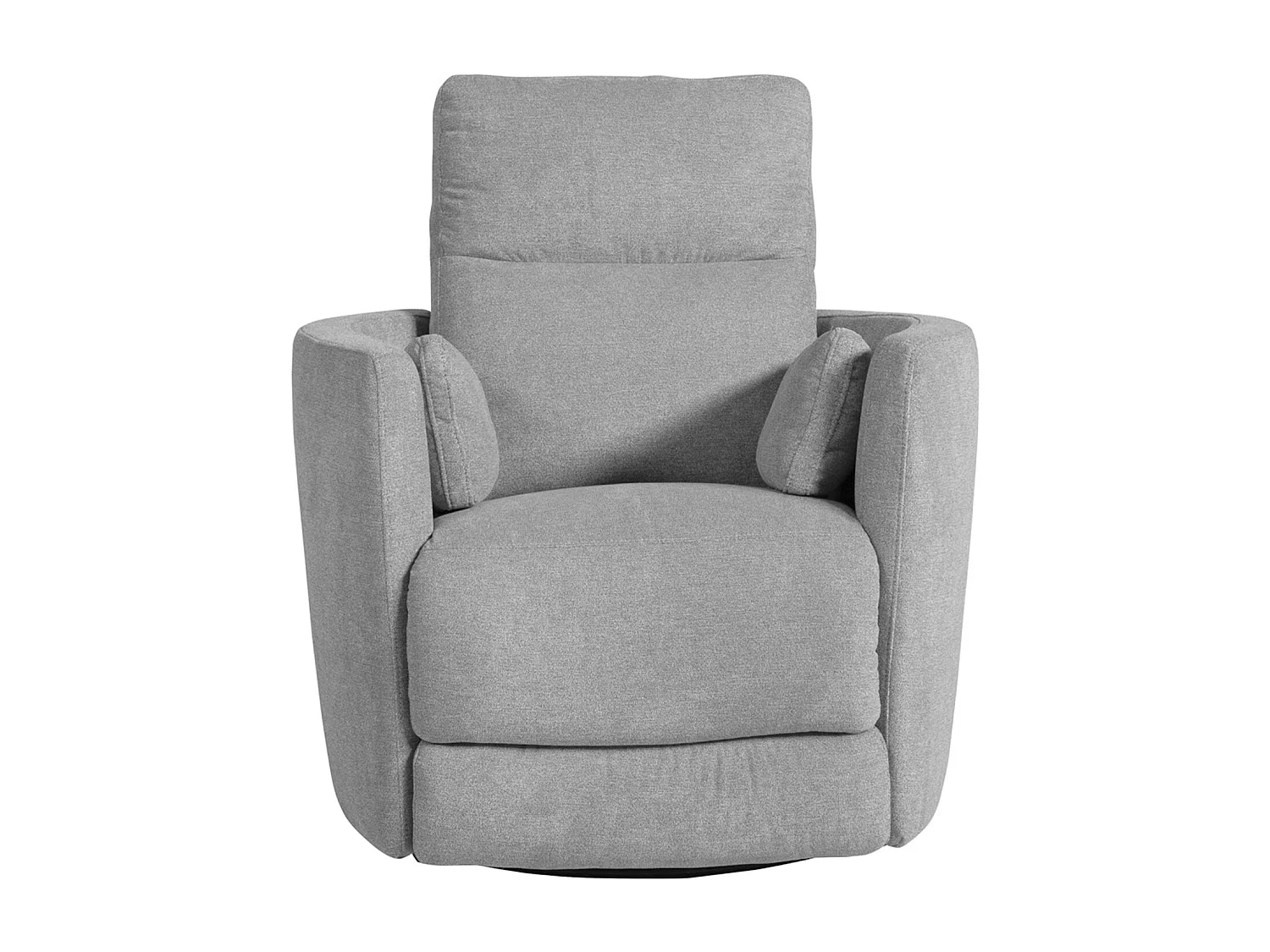 Sillón relax de 102x91x97 cm con sistema de apertura con palanca de tela en gris May