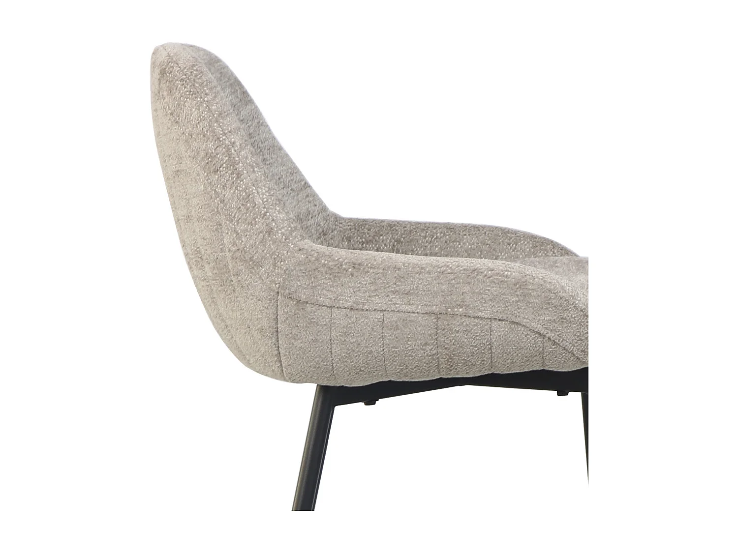 Pack de 2 taburetes para barra de 100x49x52 cm con respaldo de tela en color beige Caspi