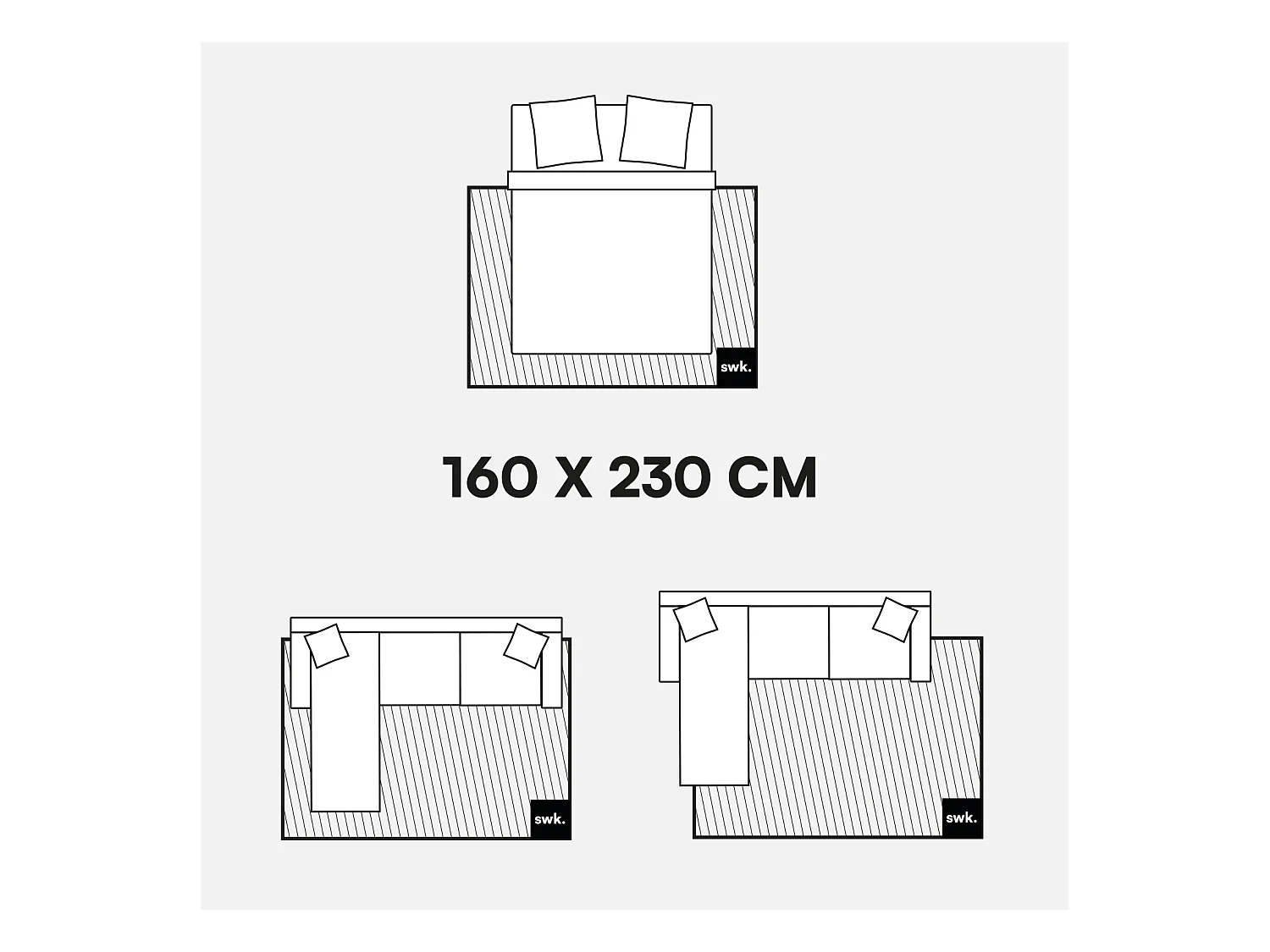 Tappeto da interno shaggy motivi geometrici beige, marrone, nero