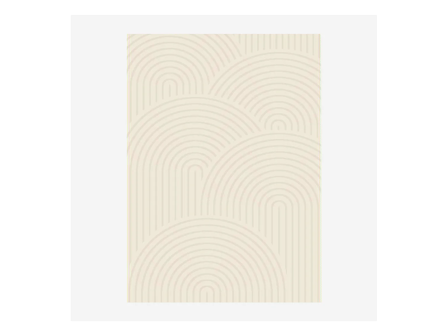 Tapis intérieur motif arches crème 120 x 160 cm - Brad