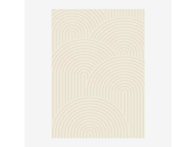 Tapis intérieur motif arches crème 120 x 160 cm - Brad