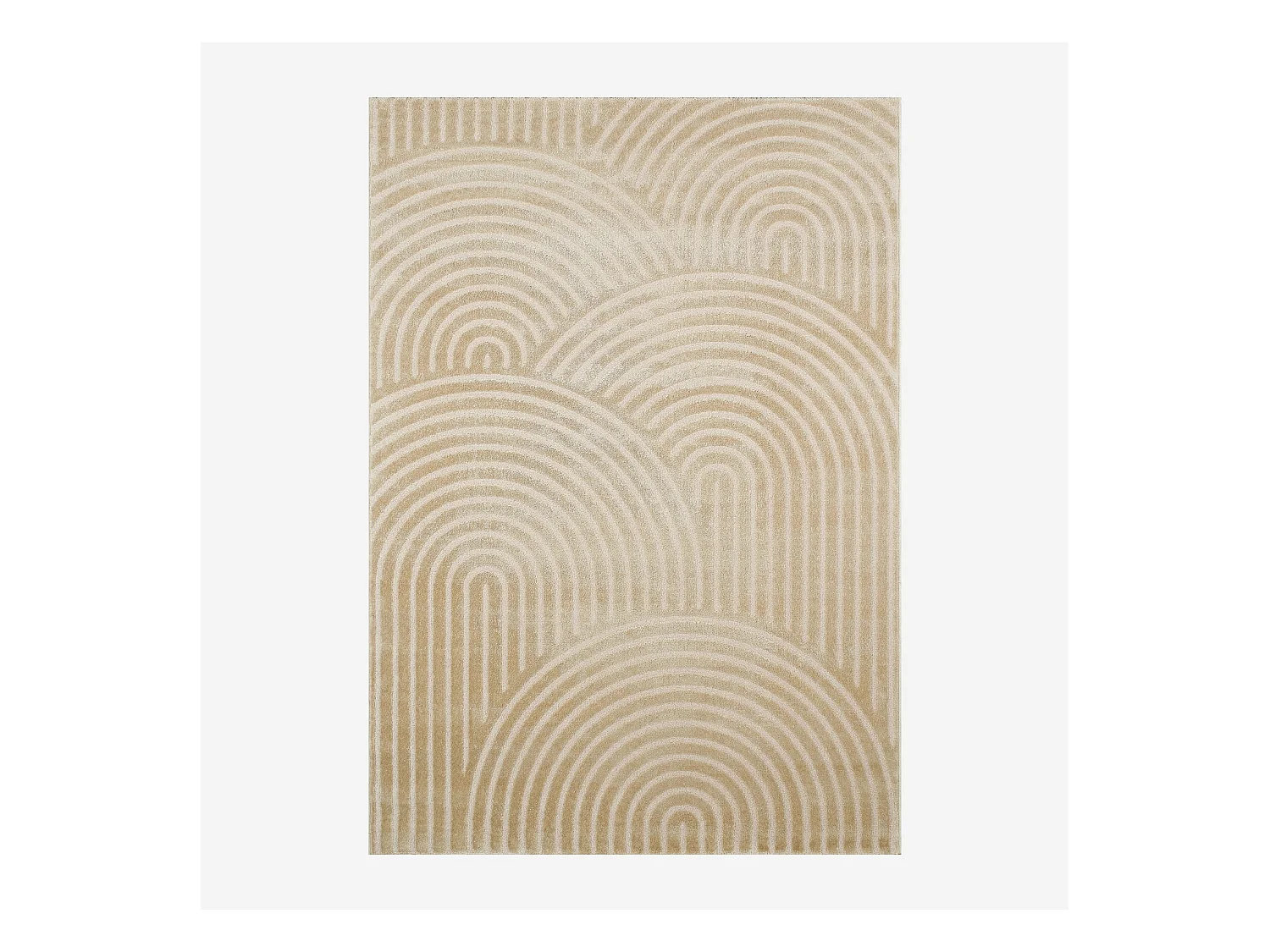 Tapis intérieur motif arches beige 160 x 230 cm - Brad