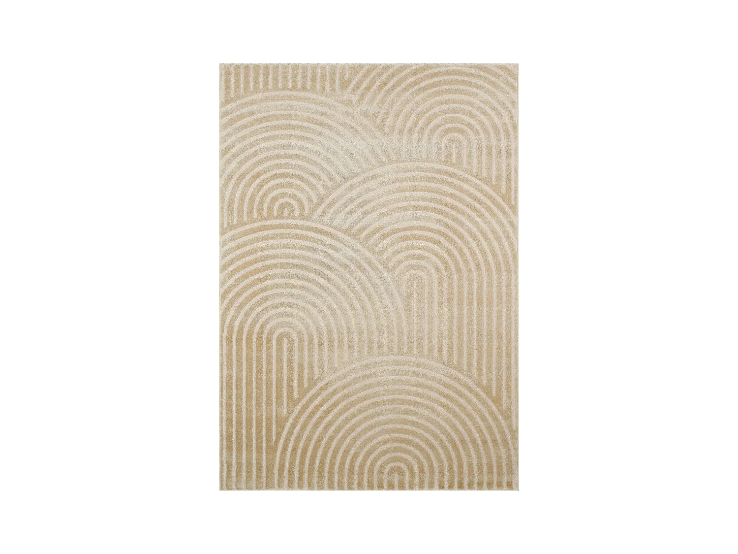 Tapis intérieur motif arches beige 120 x 160 cm - Brad