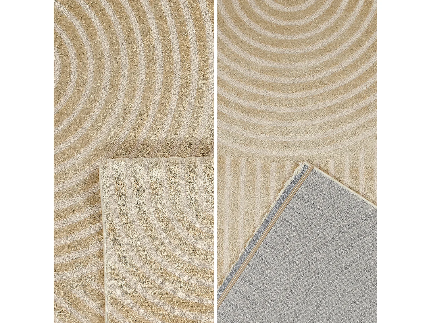 Tapis intérieur motif arches beige 120 x 160 cm - Brad