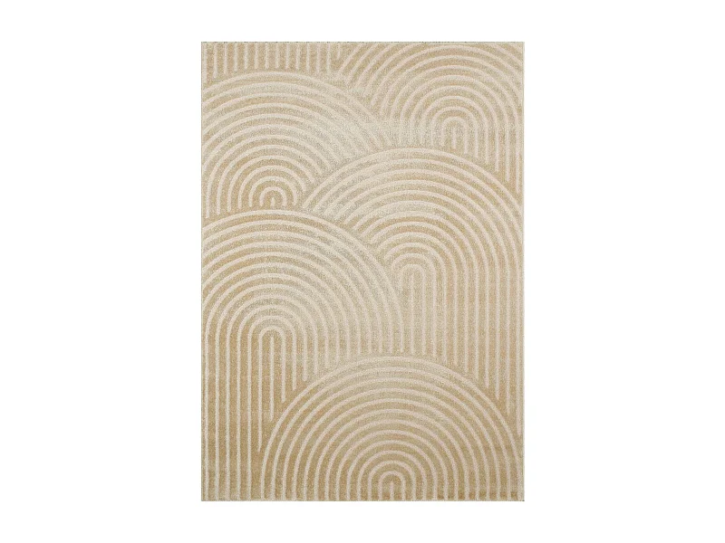 Tapis intérieur motif arches beige 120 x 160 cm - Brad