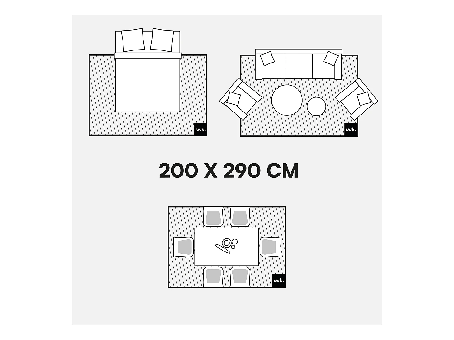 Tapis intérieur motif arches crème 200 x 290 cm - Brad