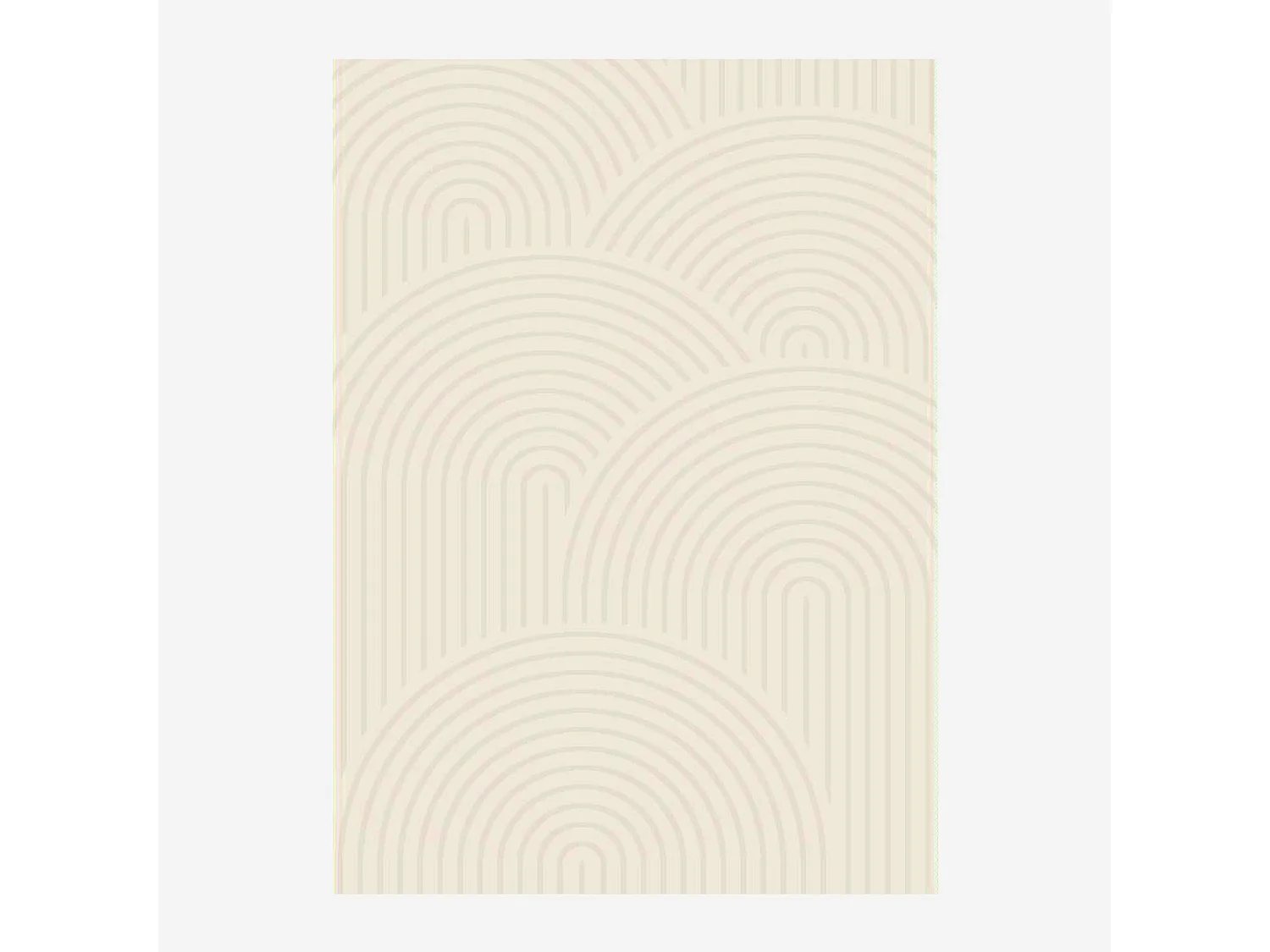 Tapis intérieur motif arches crème 160 x 230 cm - Brad